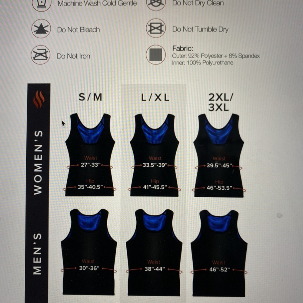 Sweat Shaper Men's‎ Athletic Tank Sauna Tank Compression Tank SWEAT L/XL NWOT - Picture 9 of 9
